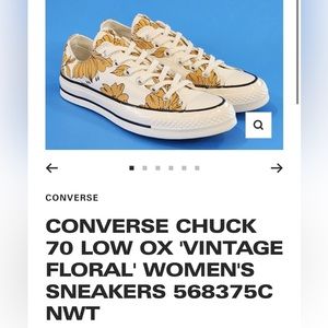 Women’s Converse “Vintage Flower” low Chucks